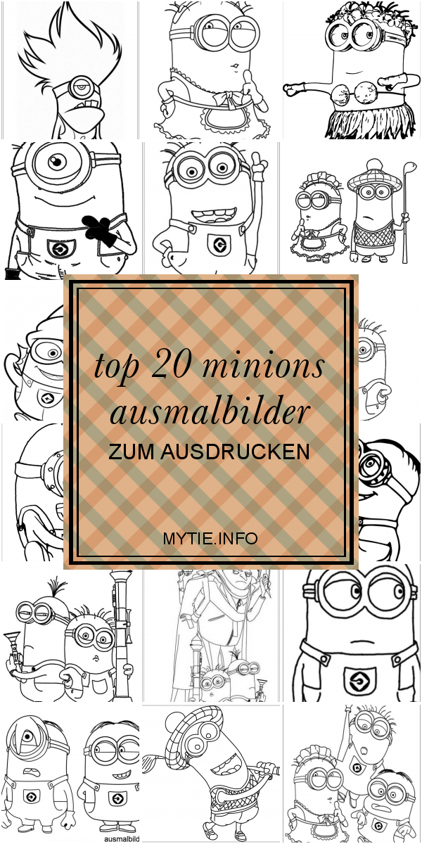 Top 20 Minions Ausmalbilder Zum Ausdrucken